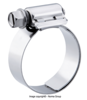 2-1/16 to 3 Diameter Range Worm-Drive Breeze Liner Stainless Steel Hose Clamp SAE Size 40 1/2 Band Width Pack of 10 