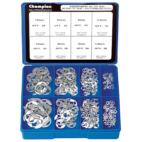 CHAMPION MASTER KIT IMPERIAL EXTERNAL CIRCLIPS ASSORTMENT 240 Pieces 